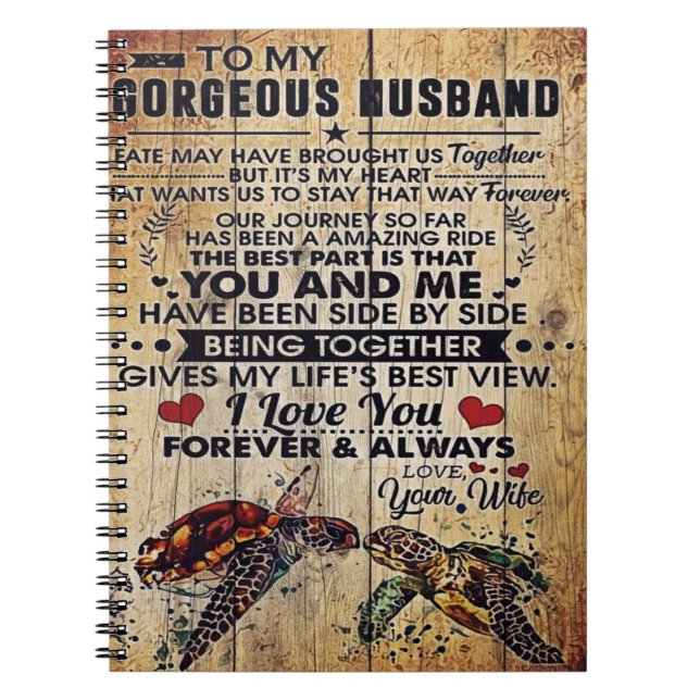 Special Present For Dad | To My Husband Letter | Notebook (Front)
