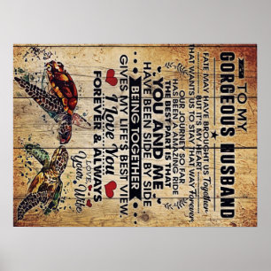 Special Present For Dad   To My Husband Letter   Poster
