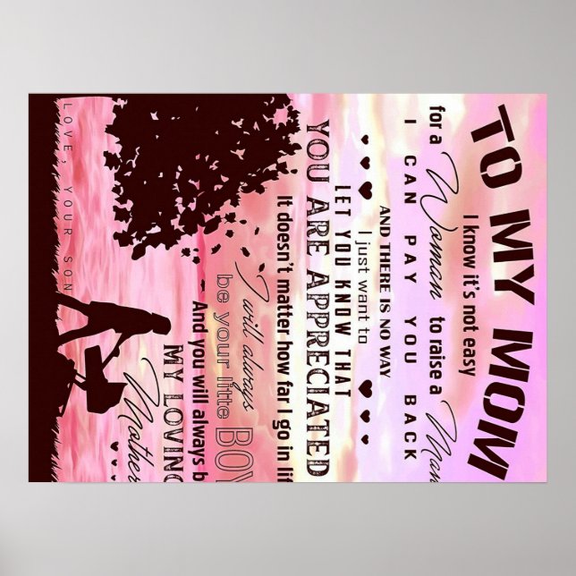 Special Present For Mum | To My Mum Letter | Poster (Front)