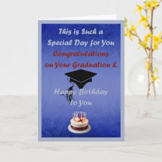 Special Request Graduation Birthday for Male Card