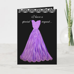 SPECIAL REQUEST - Wedding Invitation PURPLE Gowns