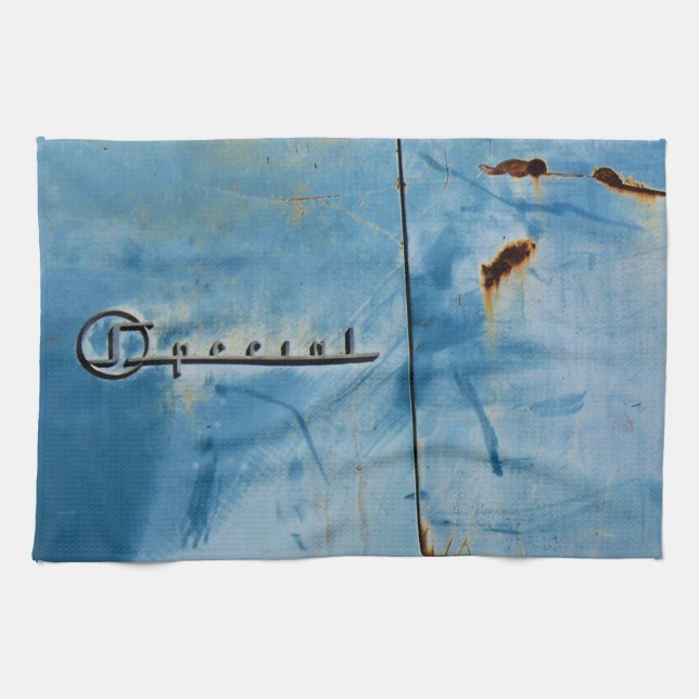 "Special" - Rusty American Car Tea Towel (Horizontal)