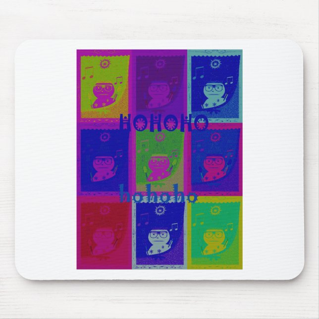 Special  Santa HoHoho Pop Art colours Mouse Pad (Front)