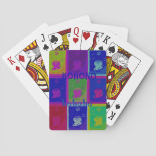 Special  Santa HoHoho Pop Art colours Playing Cards