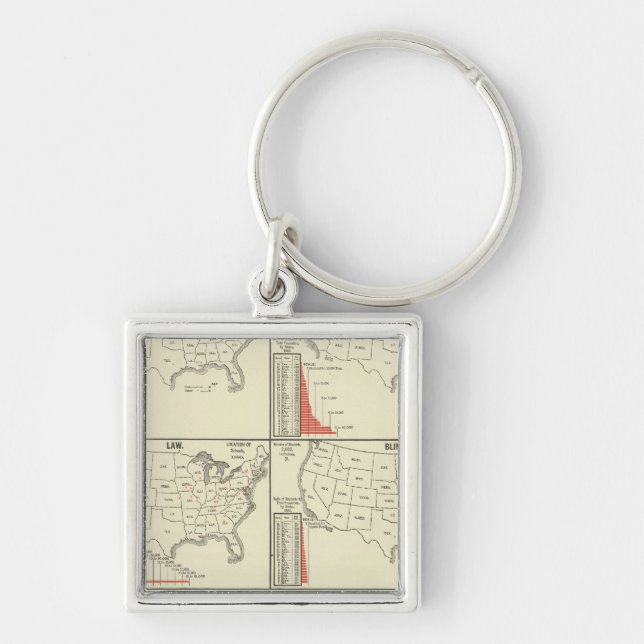 special school's statistics key ring (Front)