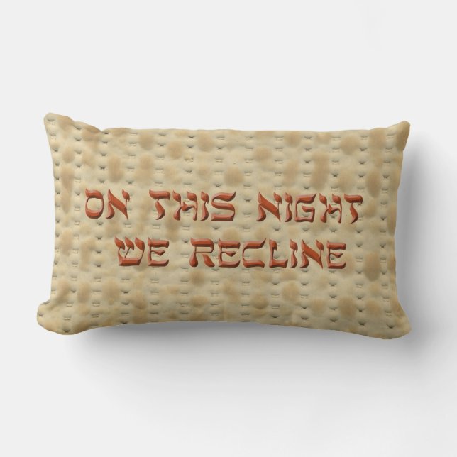 Special Seder Pillow Answers the 4th Question (Front)