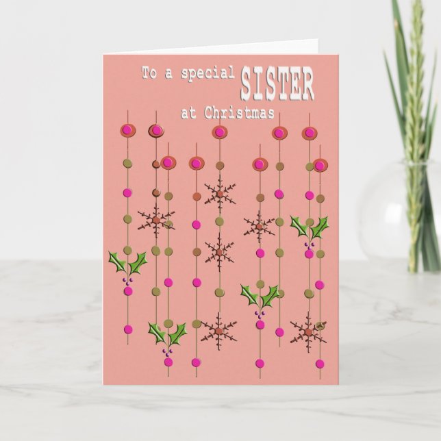 Special Sister Christmas Card (Front)