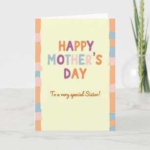 Special Sister Mothers Day Card
