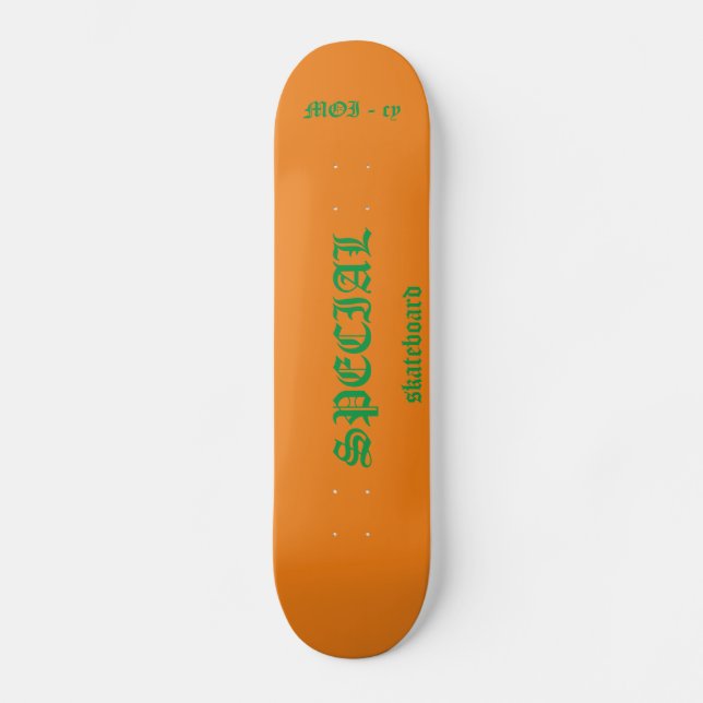 SPECIAL skateboard orange (Front)