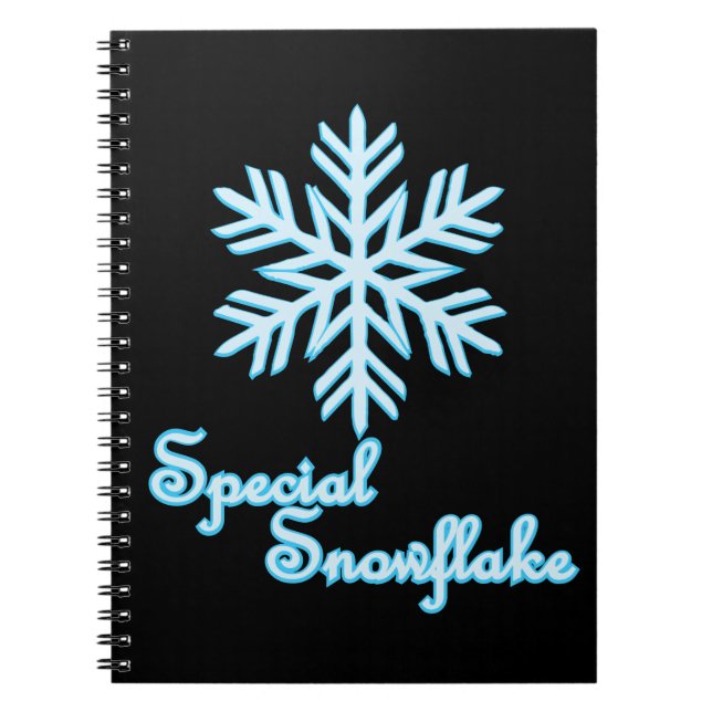 Special Snowflake Funny Christmas Notebook (Front)