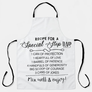Special Step Dad Recipe Apron