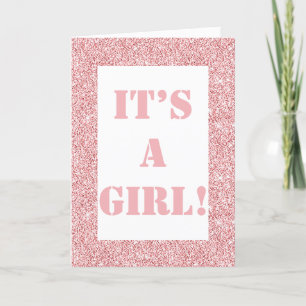 Special stylish it’s a girl card