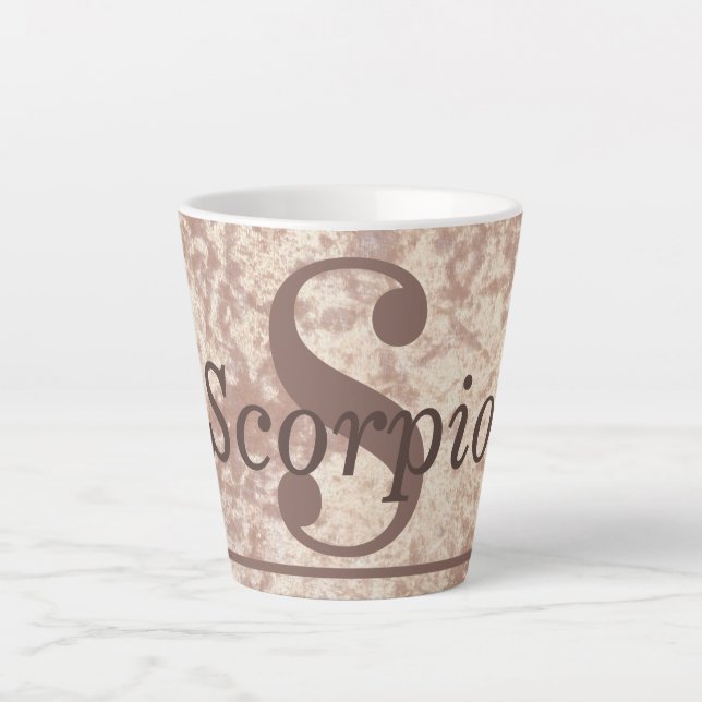 Special stylish Scorpio star sign mug cup gift  (Front)
