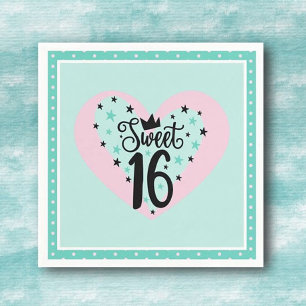 Special Sweet 16 Birthday Party Napkin