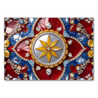 Special table card with Colombian Colours