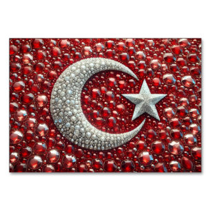 Special table card with Turkish Colours