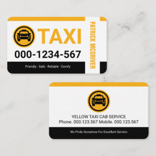 Special Taxi Borders Cab Service Business Card