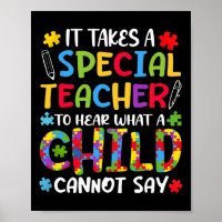 Special Teacher To Hear Child Autism Awareness Aut