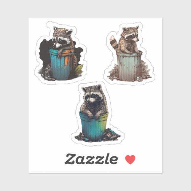 Special Trash Panda Racoon Super Sticker Pack (Sheet)