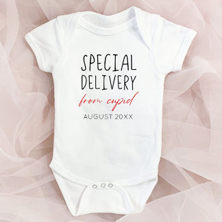 Special Valentine's Day Pregnancy Announcement  Baby Bodysuit