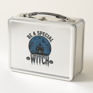 Special Witch Halloween Vintage Engraving Design_1 Metal Lunch Box