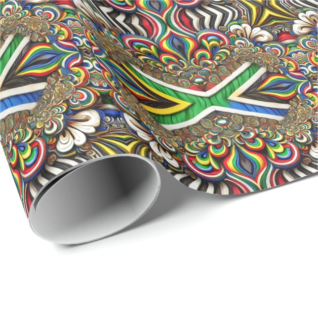 Special wrapping paper with South African Colours (Roll Corner)