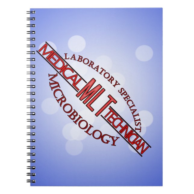 SPECIALIST LAB MLT MICROBIOLOGY MEDICAL LAB TECH SPIRAL NOTEBOOK (Front)