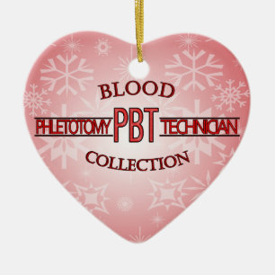 SPECIALIST PBT PHLEBOTOMY TECH BLOOD COLLECTION CERAMIC TREE DECORATION