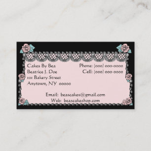 Speciality Cakes Wedding Cake Business Info Cards