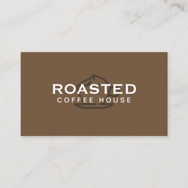 Speciality Coffee Drink Business Card (Front)