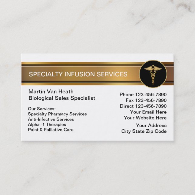 Speciality Infusion Therapy Business Cards (Front)