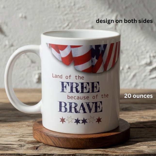 Speciality Mug (Patriotic speciality 20 ounce mug. Same design on both sides. )