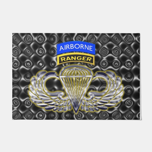 Specially Designed Airborne Ranger Commemorative Doormat (Front)