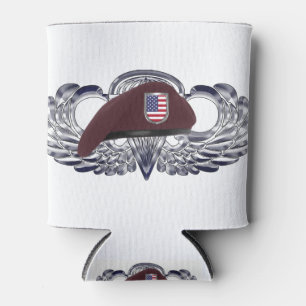 Specially Designed Beret on Basic Airborne Wings Can Cooler