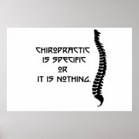 Specific Chiropractic Poster Print. Many Options!