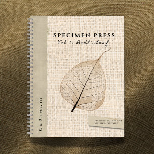 Specimen Press Vol. 3: Bodhi Skeleton Linen-Look Notebook