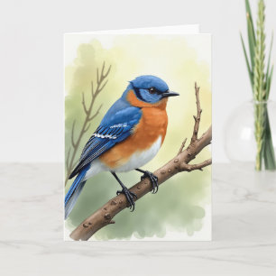 Speckled Bird Scene Card