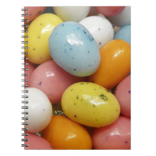 Speckled Coloured Jelly Bean Easter Eggs Spiral Notebook