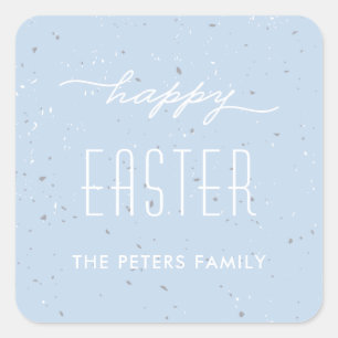 Speckled Egg Easter Sticker - Sky