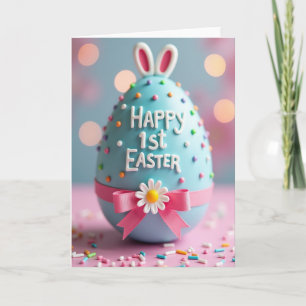 Speckled First Birthday Card
