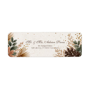 Speckled Gold Forest Green Botanical