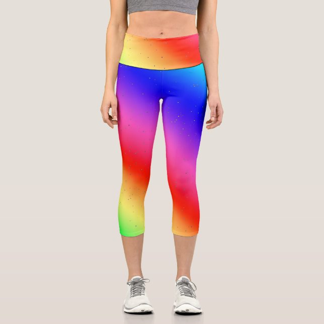 Speckled Gradient Capri Leggings (Front)