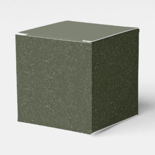 Speckled Moss Green Favour Box Design – Customise