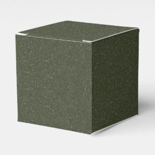 Speckled Moss Green Favour Box for Events - Custom