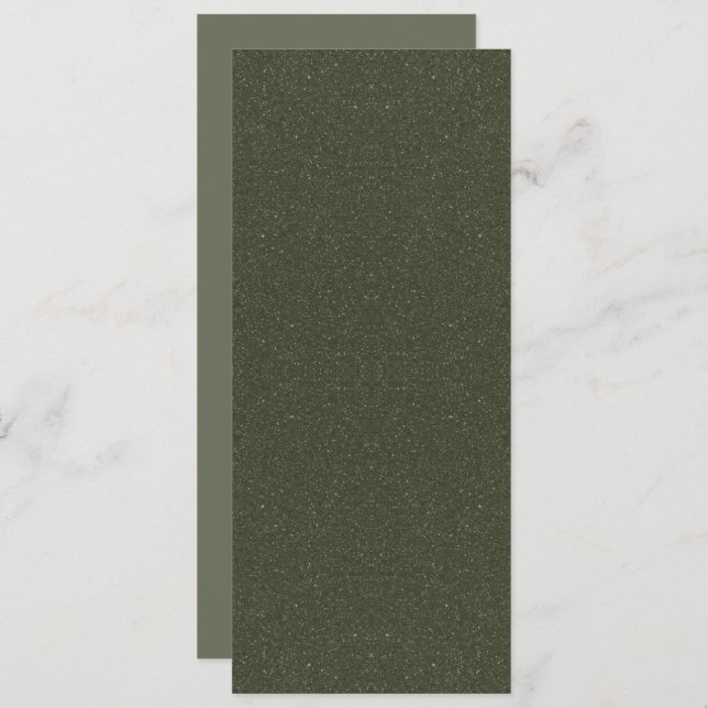 Speckled Moss Green Flat Event Program – Customise Programme (Front/Back)