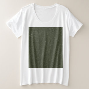 Speckled Moss Green Minimalist Tee – Customisable