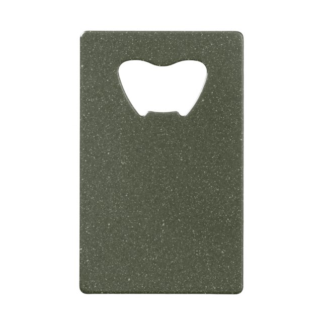 Speckled Moss Green Pocket Bottle Opener (Custom) (Front)