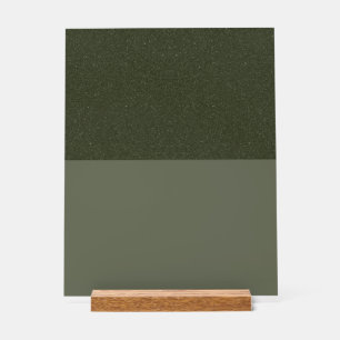 Speckled Moss Green Top Acrylic Sign – Customise