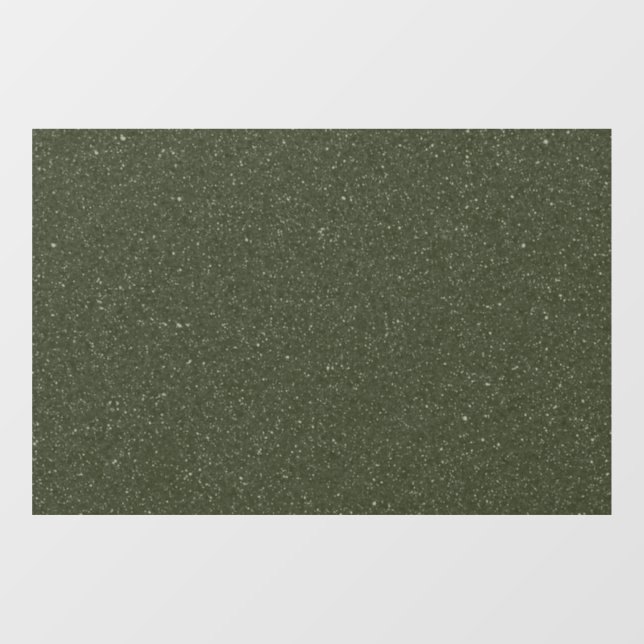 Speckled Moss Green Window Cling – Customisable (Sheet)