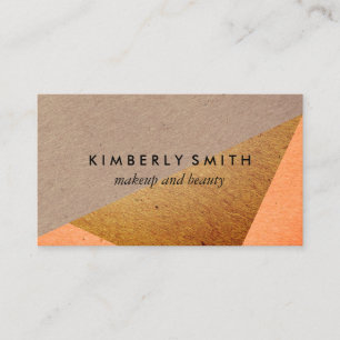 Speckled Natural Colour Blocks Business Card